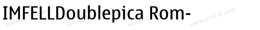 IMFELLDoublepica Rom字体转换